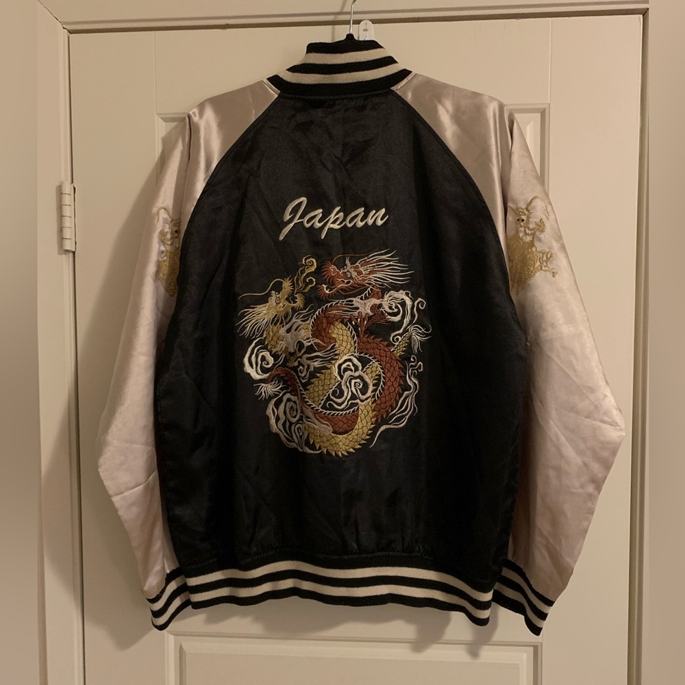 Vintage Japanese Sukajan Embroidered Bomber Jacket